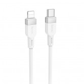 Дата кабель Hoco X109 Energy silicone Type-C to Lightning (1m) White