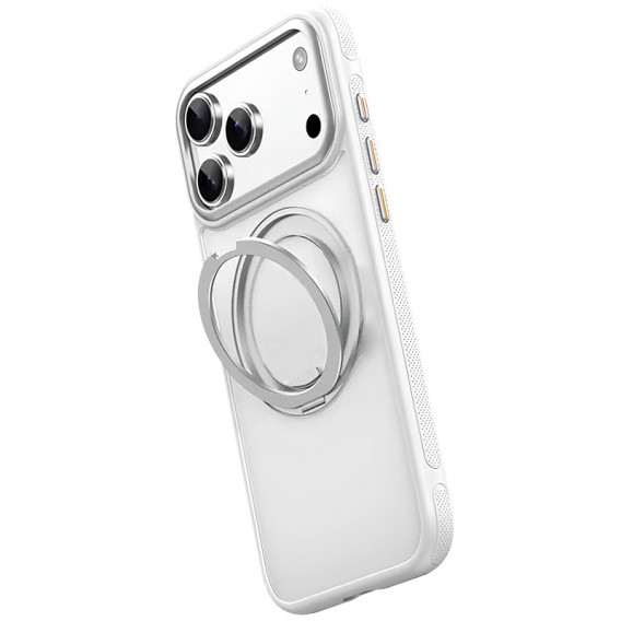 Чохол Ummi Stylish with MagSafe Ring для Apple iPhone 17 Pro Max / 18 Pro Max (6.9") White Чохол Ummi Stylish with MagSafe Ring для Apple iPhone 17 Pro Max / 18 Pro Max (6.9") White