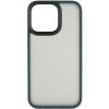 TPU+PC чохол Metal Buttons для Apple iPhone 13 Pro (6.1") Зелений / Dark Green