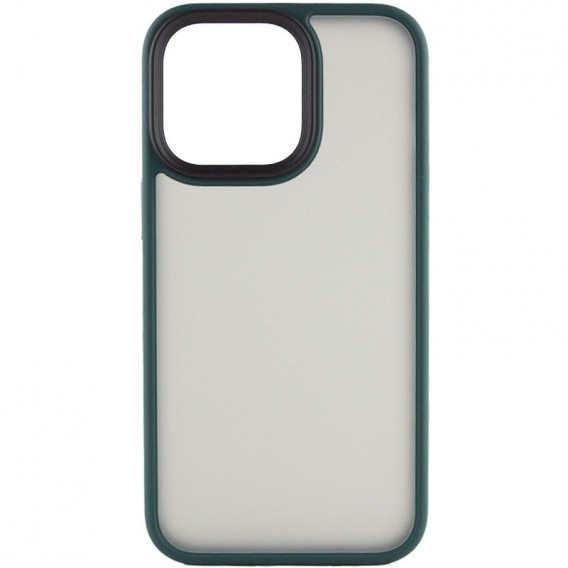 TPU+PC чохол Metal Buttons для Apple iPhone 13 Pro (6.1") Зелений / Dark Green