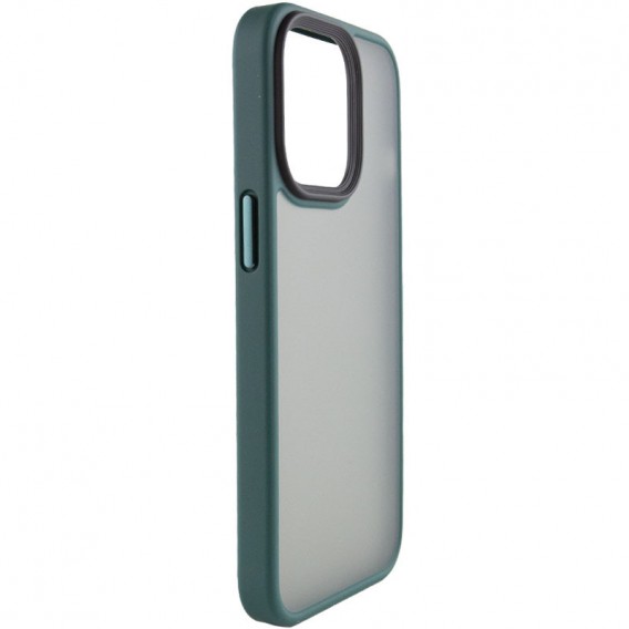 TPU+PC чохол Metal Buttons для Apple iPhone 13 Pro (6.1") Зелений / Dark Green