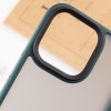 TPU+PC чохол Metal Buttons для Apple iPhone 13 Pro (6.1") Зелений / Dark Green