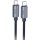 Дата кабель Hoco U134 Primero Type-C to Type-C 240W (1.8m) Dark Blue