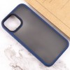 TPU+PC чохол Metal Buttons для Apple iPhone 13 (6.1") Синій / Navy Blue