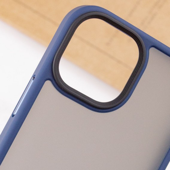 TPU+PC чохол Metal Buttons для Apple iPhone 13 (6.1") Синій / Navy Blue TPU+PC чохол Metal Buttons для Apple iPhone 13 (6.1") Синій / Navy Blue