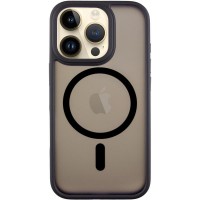 TPU+PC чохол Metal Buttons with MagSafe для Apple iPhone 16 Pro Max (6.9") Чорний / Black
