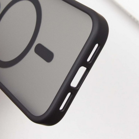 TPU+PC чохол Metal Buttons with MagSafe для Apple iPhone 16 Pro Max (6.9") Чорний / Black TPU+PC чохол Metal Buttons with MagSafe для Apple iPhone 16 Pro Max (6.9") Чорний / Black