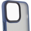 TPU+PC чохол Metal Buttons для Apple iPhone 12 Pro Max (6.7") Синій / Navy Blue