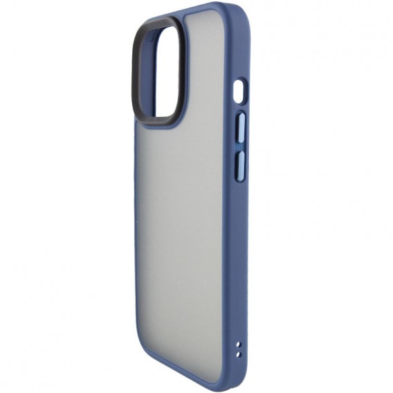 TPU+PC чохол Metal Buttons для Apple iPhone 12 Pro Max (6.7") Синій / Navy Blue TPU+PC чохол Metal Buttons для Apple iPhone 12 Pro Max (6.7") Синій / Navy Blue