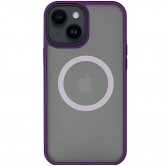 TPU+PC чехол Metal Buttons with Magnetic Fit для Apple iPhone 13 (6.1") Темно-фиолетовый / Dark Purple TPU+PC чехол Metal Buttons with Magnetic Fit для Apple iPhone 13 (6.1") Темно-фиолетовый / Dark Purple