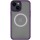TPU+PC чохол Metal Buttons with MagSafe для Apple iPhone 13 (6.1") Темно-фіолетовий / Dark Purple