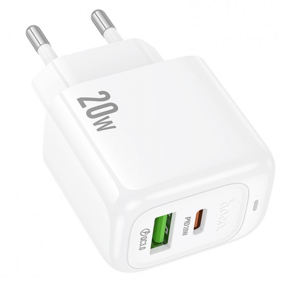 МЗП Hoco CS54A Surplus PD20W+QC3.0 (1USB-A/1C) White МЗП Hoco CS54A Surplus PD20W+QC3.0 (1USB-A/1C) White