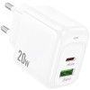 МЗП Hoco CS54A Surplus PD20W+QC3.0 (1USB-A/1C) White