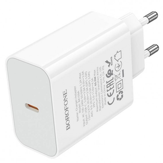 МЗП Borofone BA109A Star PD40W (1USB-C) White