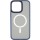 TPU+PC чохол Metal Buttons with MagSafe для Apple iPhone 12 Pro / 12 (6.1") Синій / Navy Blue