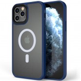 TPU+PC чехол Metal Buttons with Magnetic Fit для Apple iPhone 12 Pro Max (6.7") Синий / Navy Blue TPU+PC чехол Metal Buttons with Magnetic Fit для Apple iPhone 12 Pro Max (6.7") Синий / Navy Blue