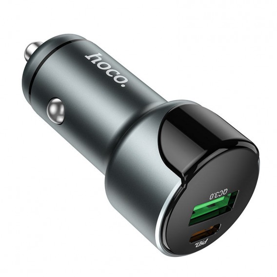 АЗП Hoco Z42 PD 20W + QC3.0 (1USB/3A) Сірий АЗП Hoco Z42 PD 20W + QC3.0 (1USB/3A) Сірий