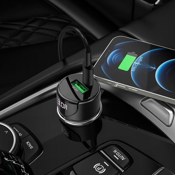 АЗП Hoco Z42 PD 20W + QC3.0 (1USB/3A) Сірий АЗП Hoco Z42 PD 20W + QC3.0 (1USB/3A) Сірий
