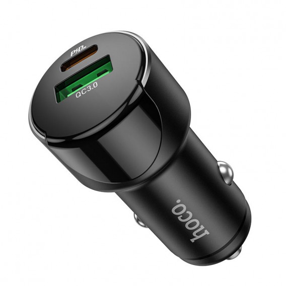 АЗП Hoco Z42 PD 20W + QC3.0 (1USB/3A) Чорний АЗП Hoco Z42 PD 20W + QC3.0 (1USB/3A) Чорний