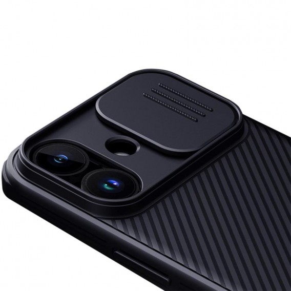 Карбоновая накладка Nillkin CamShield Pro для Apple iPhone 17 (6.3") Black Карбоновая накладка Nillkin CamShield Pro для Apple iPhone 17 (6.3") Black