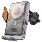 Автотримач з БЗП Hoco HW7 Transparent Discovery Edition (air outlet) Metal gray Автотримач з БЗП Hoco HW7 Transparent Discovery Edition (air outlet) Metal gray