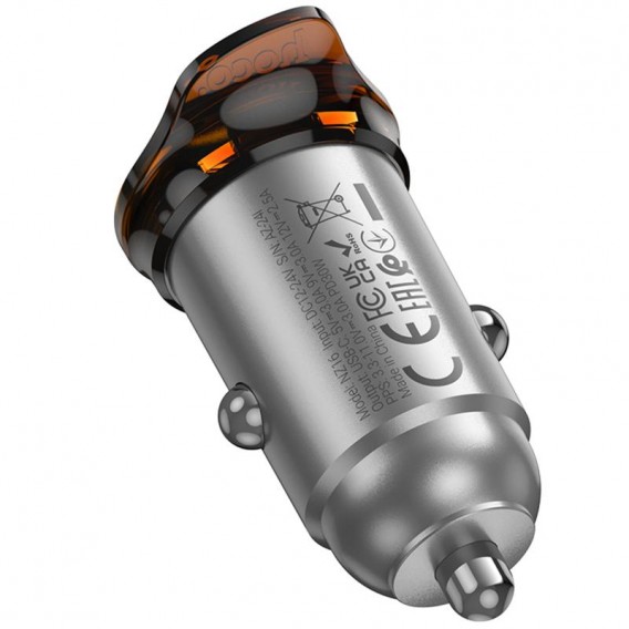 АЗП Hoco NZ16 Rigorous PD30W (1USB-C) Metal grey АЗП Hoco NZ16 Rigorous PD30W (1USB-C) Metal grey