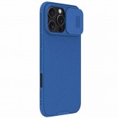 Карбоновая накладка Nillkin CamShield Pro Magnetic для Apple iPhone 16 Pro Max (6.9") Blue