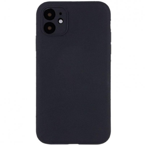 Чохол Silk Full Camera Protective (AA) NO LOGO для Apple iPhone 12 (6.1") Чорний / Black