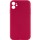 Чохол Silk Full Camera Protective (AA) NO LOGO для Apple iPhone 12 (6.1") Червоний / Rose Red