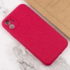 Чохол Silk Full Camera Protective (AA) NO LOGO для Apple iPhone 12 (6.1") Червоний / Rose Red