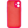 Чохол Silk Full Camera Protective (AA) NO LOGO для Apple iPhone 12 (6.1") Рожевий / Barbie pink