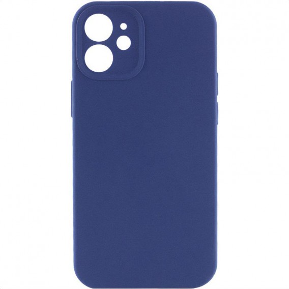 Чохол Silk Full Camera Protective (AA) NO LOGO для Apple iPhone 12 (6.1") Синій / Deep navy