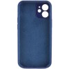 Чохол Silk Full Camera Protective (AA) NO LOGO для Apple iPhone 12 (6.1") Синій / Deep navy