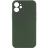 Чохол Silk Full Camera Protective (AA) NO LOGO для Apple iPhone 12 (6.1") Зелений / Cyprus Green
