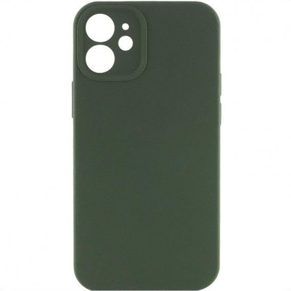 Чохол Silk Full Camera Protective (AA) NO LOGO для Apple iPhone 12 (6.1") Зелений / Cyprus Green