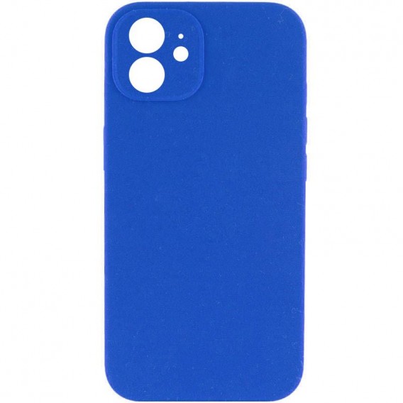Чохол Silk Full Camera Protective (AA) NO LOGO для Apple iPhone 12 (6.1") Синій / Capri Blue