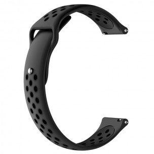 Силиконовый ремешок Active Air для Smart Watch 22mm Carbon Black / Black