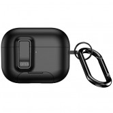 Ударостійкий футляр для Samsung Galaxy Buds 3 / 3 Pro Dux Ducis Armor Series, TPU+PC, Чорний Ударостійкий футляр для Samsung Galaxy Buds 3 / 3 Pro Dux Ducis Armor Series, TPU+PC, Чорний