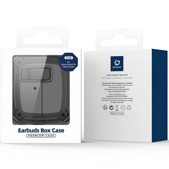 Ударостійкий футляр Dux Ducis Protective Case для Samsung Galaxy Buds 3 / 3 Pro Black