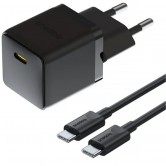МЗП Baseus Palm Fast Charger 20W (1USB-C) + кабель Type-C to Type-C (P10111602) Cluster Black МЗП Baseus Palm Fast Charger 20W (1USB-C) + кабель Type-C to Type-C (P10111602) Cluster Black