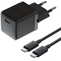 СЗУ Baseus Palm Fast Charger 20W (1USB-C) + кабель Type-C to Type-C (P10111602) Cluster Black СЗУ Baseus Palm Fast Charger 20W (1USB-C) + кабель Type-C to Type-C (P10111602) Cluster Black