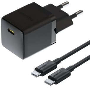 МЗП Baseus Palm Fast Charger 20W (1USB-C) + кабель Type-C to Type-C (P10111602) Cluster Black