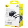 МЗП Baseus Palm Fast Charger 20W (1USB-C) + кабель Type-C to Type-C (P10111602) Cluster Black