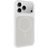 Чохол для iPhone 18 Pro / iPhone 17 Pro Silk Duo Color (AA) NO LOGO with Magnetic Fit White