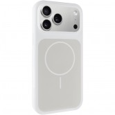 Чехол для iPhone 18 Pro / iPhone 17 Pro Silk Duo Color (AA) NO LOGO with Magnetic Fit White