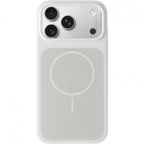 Чохол для iPhone 18 Pro / iPhone 17 Pro Silk Duo Color (AA) NO LOGO with Magnetic Fit White