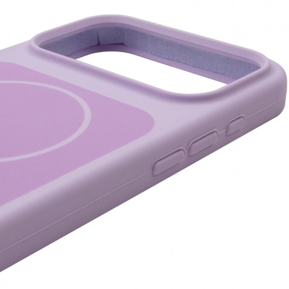 Чохол для iPhone 18 Pro / iPhone 17 Pro Silk Duo Color (AA) NO LOGO with Magnetic Fit Lilac