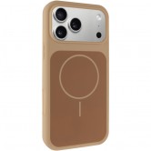 Чехол для iPhone 18 Pro / iPhone 17 Pro Silk Duo Color (AA) NO LOGO with Magnetic Fit Desert Gold