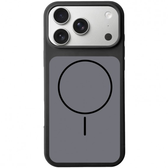 Чохол Silk Duo Color (AA) NO LOGO with Magnetic Fit для Apple iPhone 17 Pro (6.3") Black