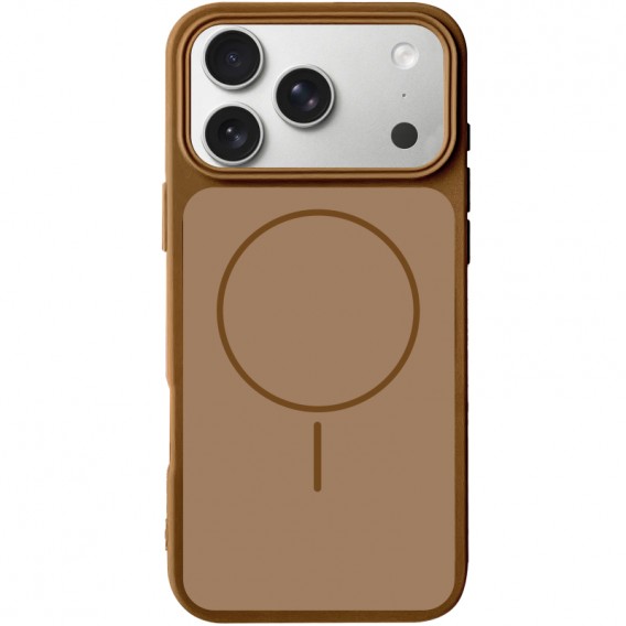 Чохол Silk Duo Color (AA) NO LOGO with Magnetic Fit для Apple iPhone 17 Pro (6.3") Brown